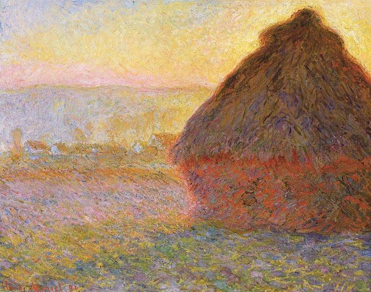 Claude Monet Haystacks, oil painting image